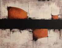 Aisha Mahmood, 30 x 40 Inch, Acrylic on Canvas, Abstract Painting, AC-AIMD-103 Aisha Mahmood, 30 x 40 Inch, Acrylic on Canvas, Abstract Painting, AC-AIMD-103